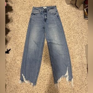 Women's Blue Distressed Jeans